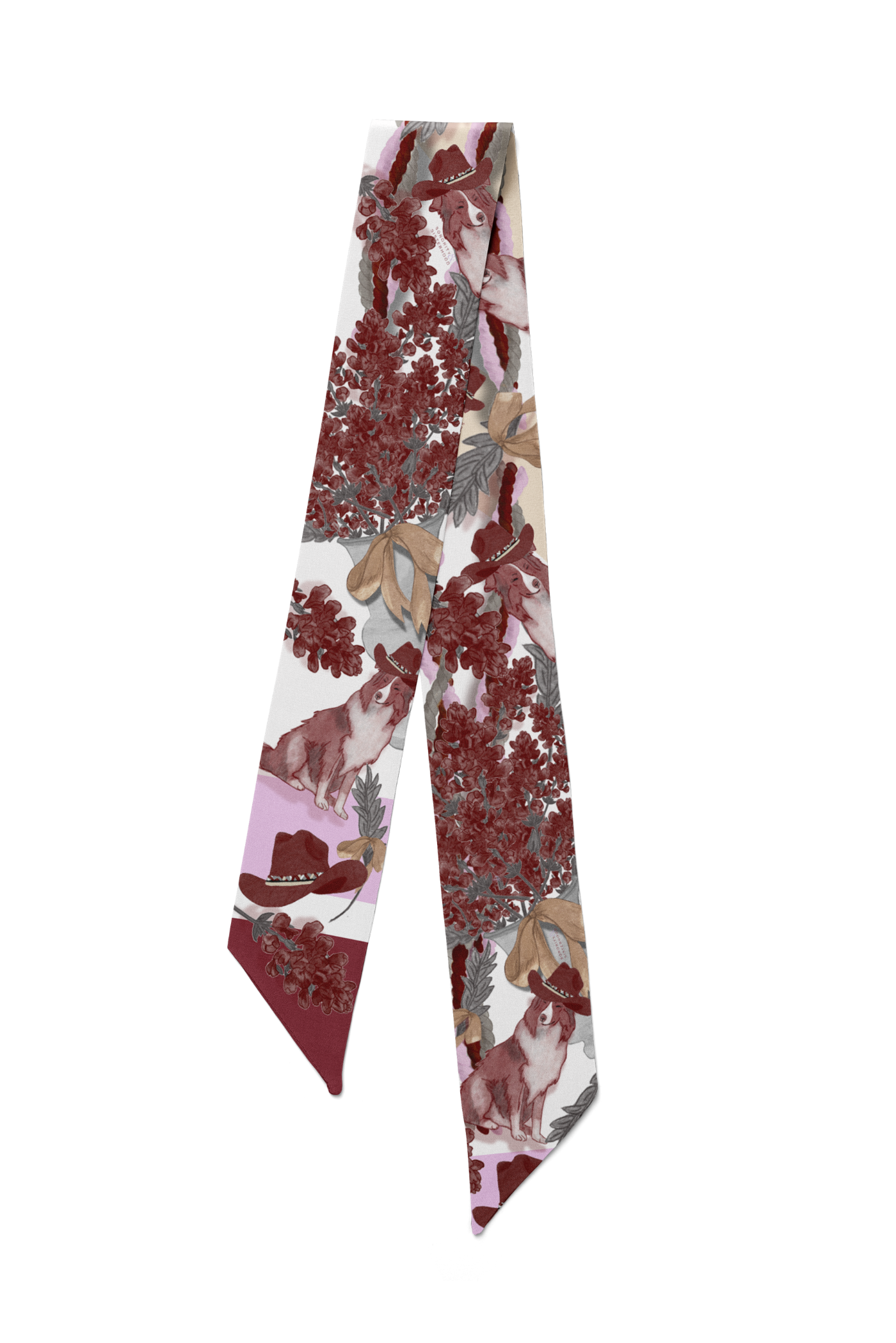 Maroon & White Heirloom Scarflette™