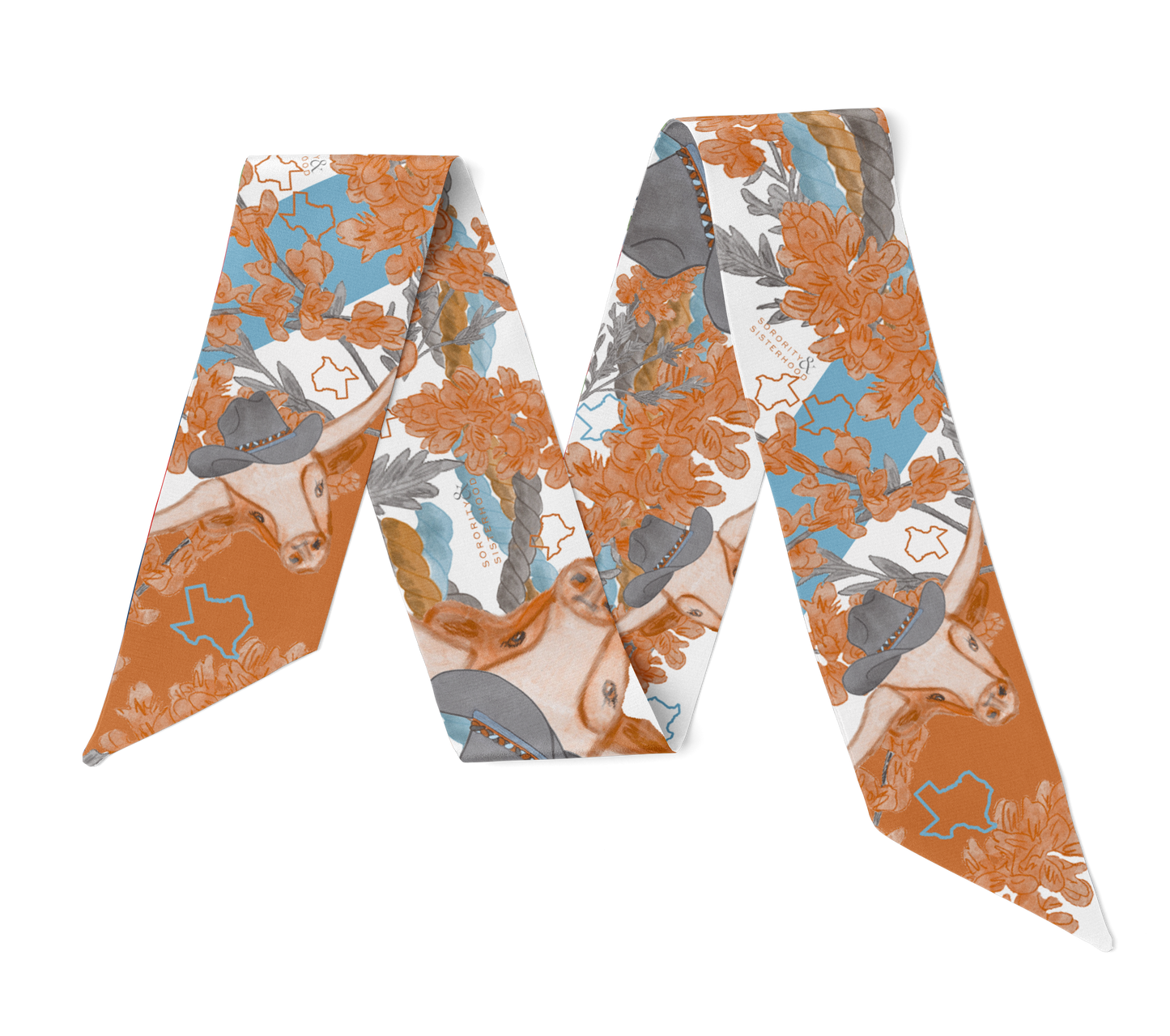 Orange & White Heirloom Scarflette™