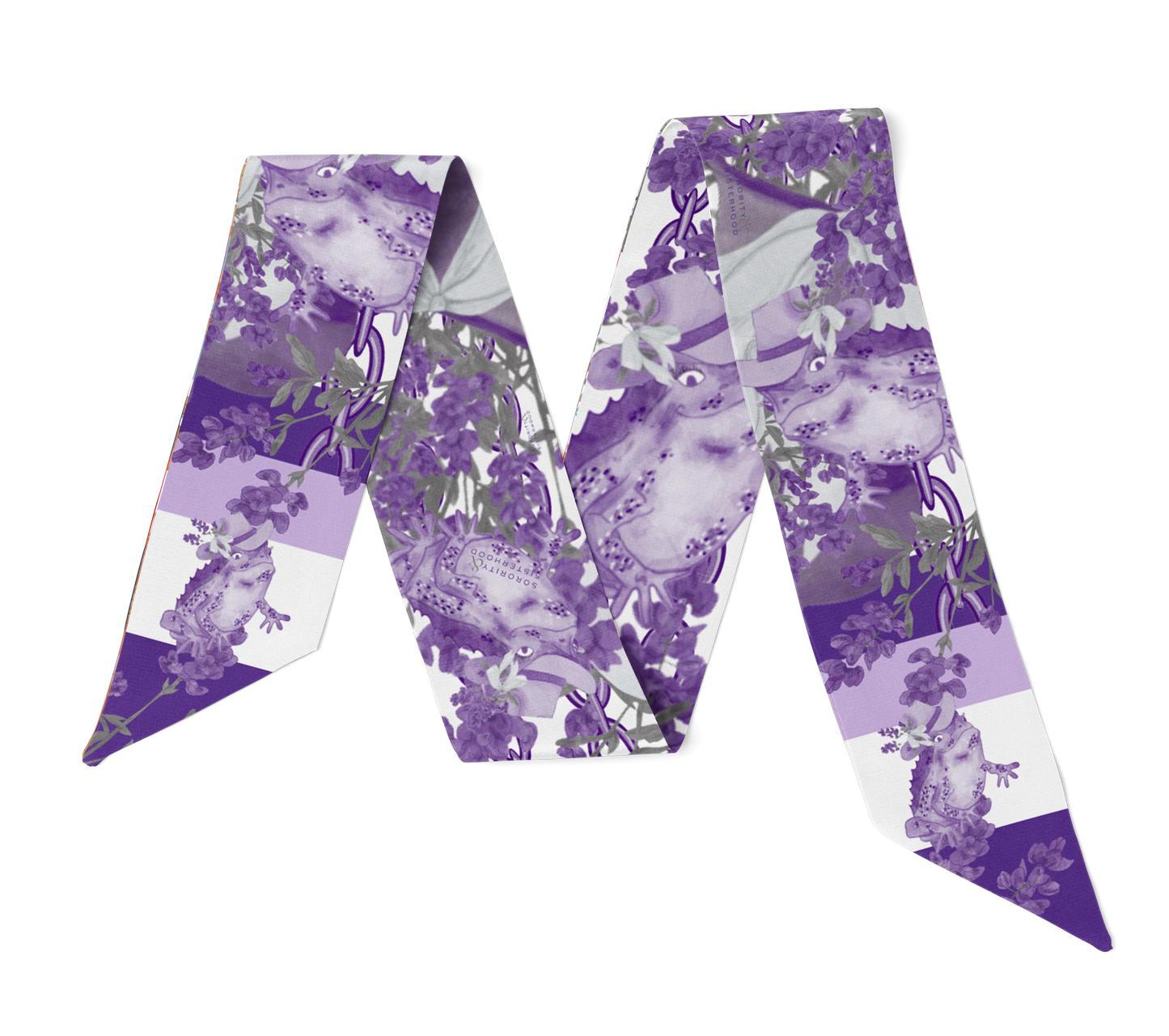 Purple & White Heirloom Scarflette™