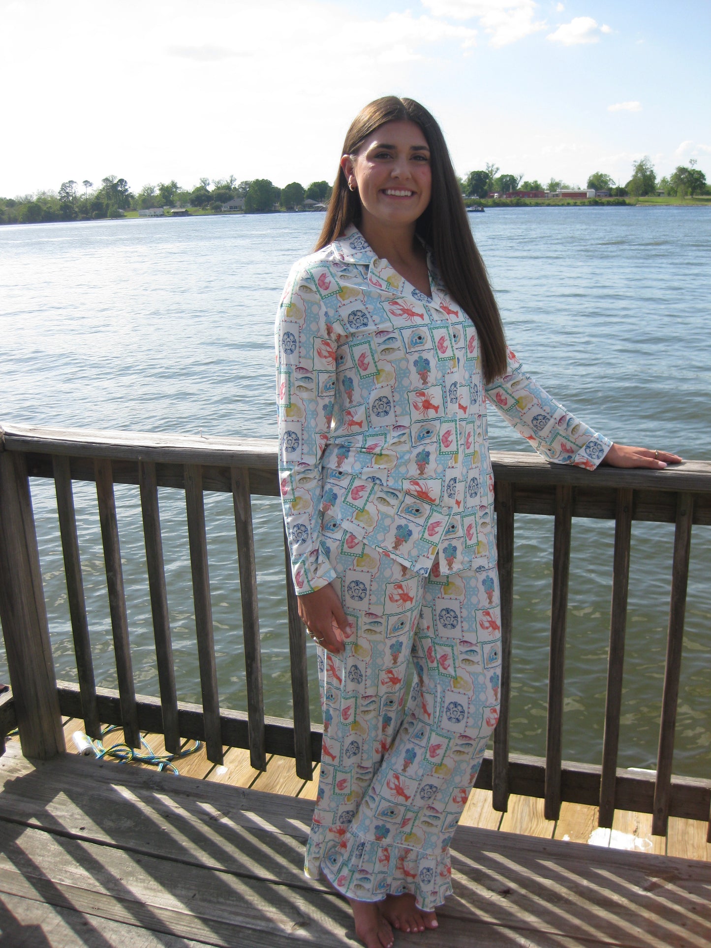Heirloom Pajama Pants Set - Coastal