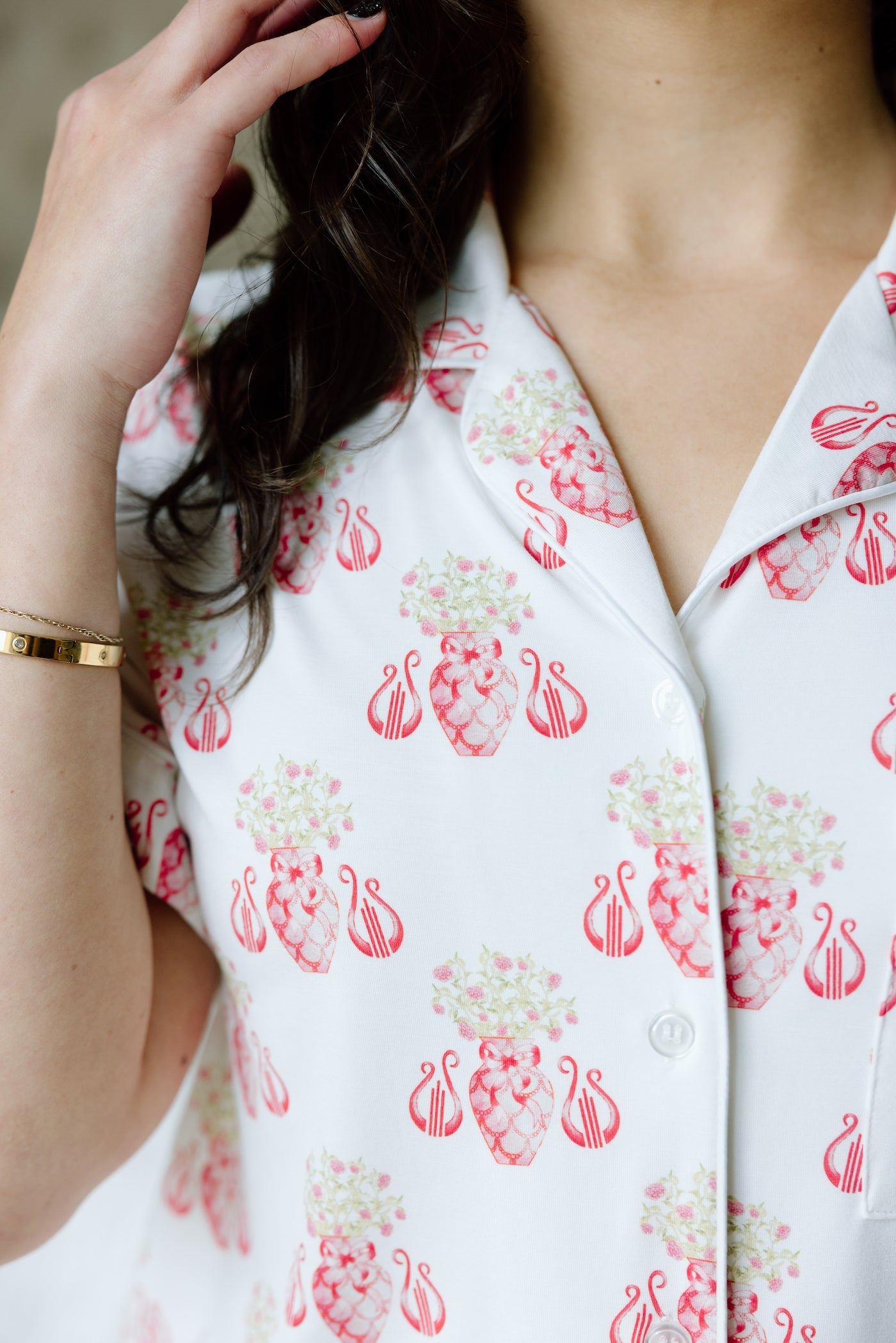 Alpha Chi Omega Pajama Shorts Set