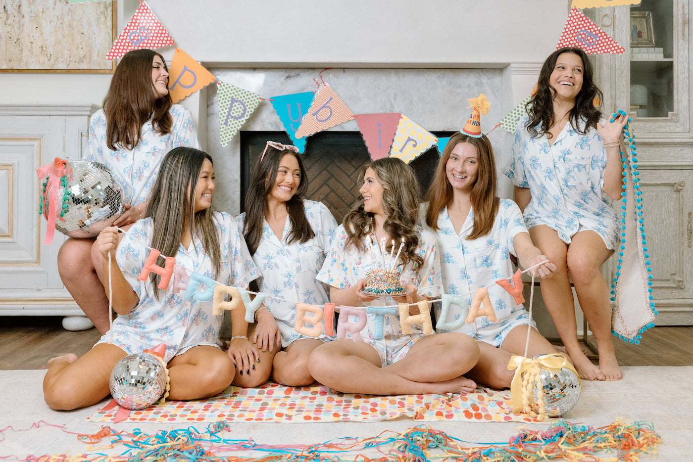 Birthday Celebration Pajama Shorts Set