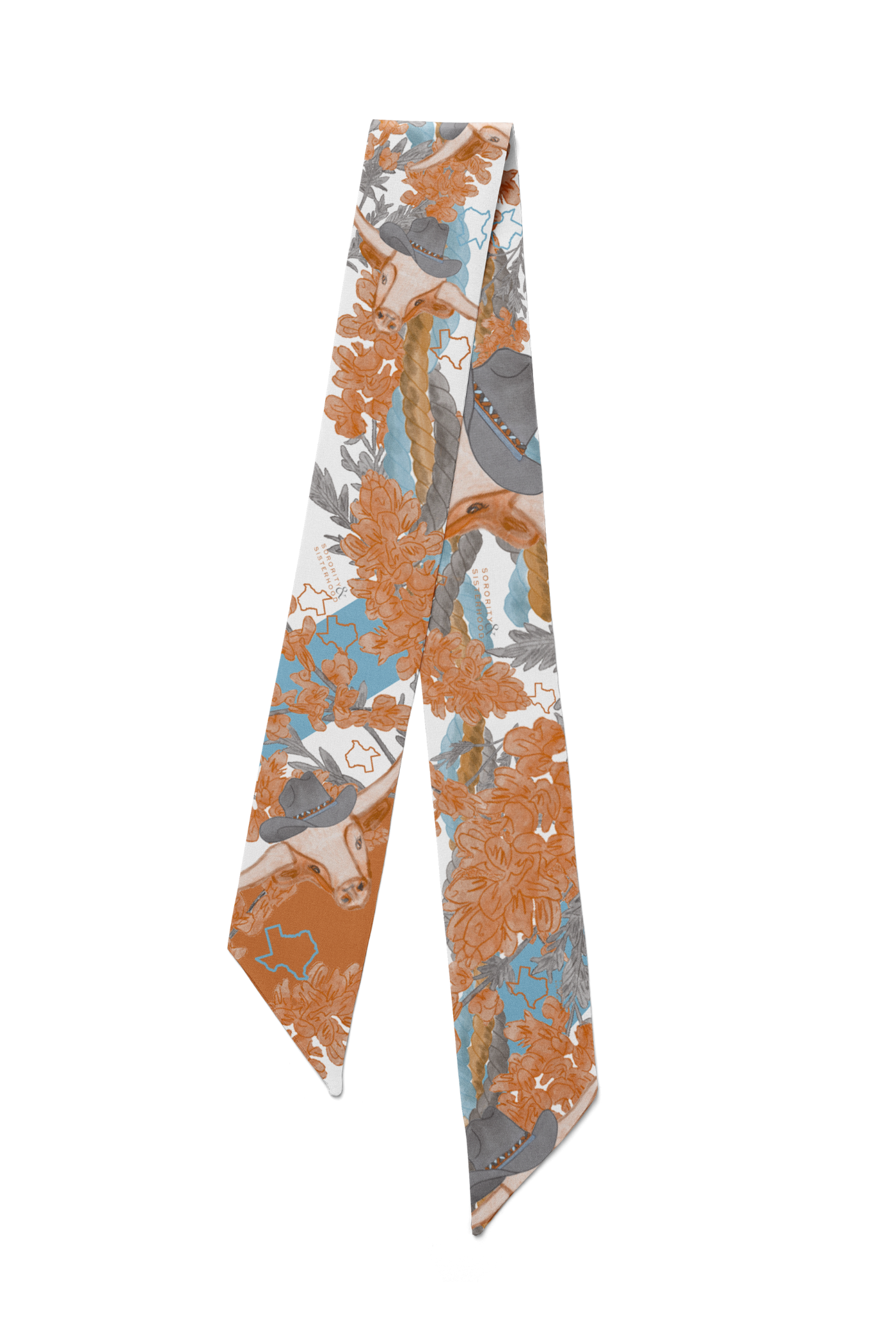 Orange & White Heirloom Scarflette™