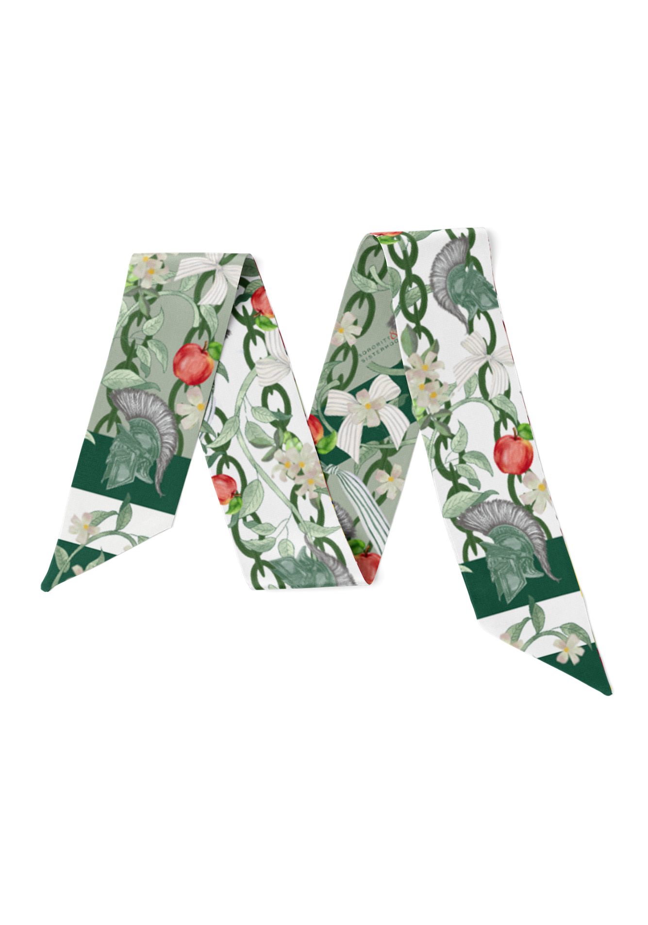 Green & White Heirloom Scarflette™