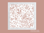 Maroon & White Acrylic Scalloped Tray