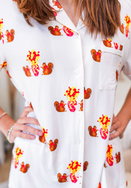 Alpha Gamma Delta Pajama Shorts Set