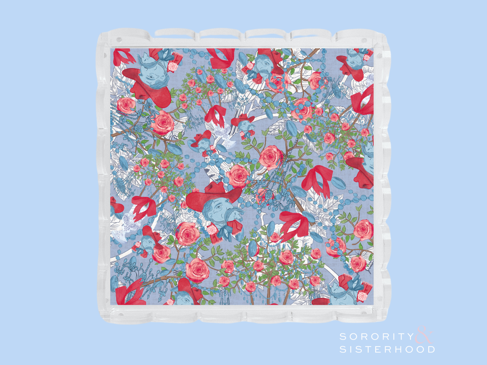 Legacy Acrylic Scalloped Tray