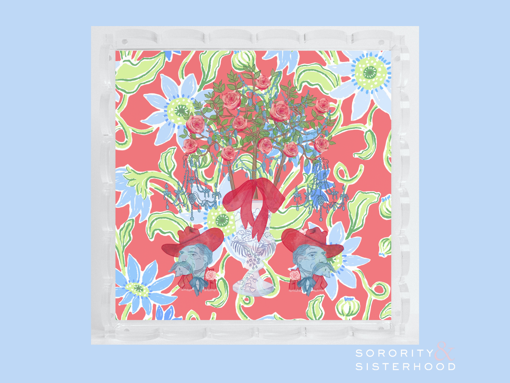 Legacy Acrylic Scalloped Tray