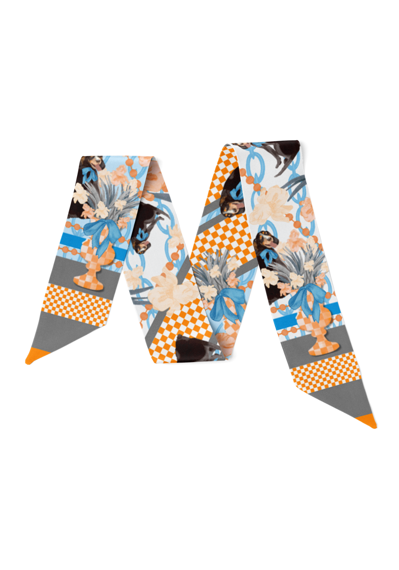 Orange & White Heirloom Scarflette™