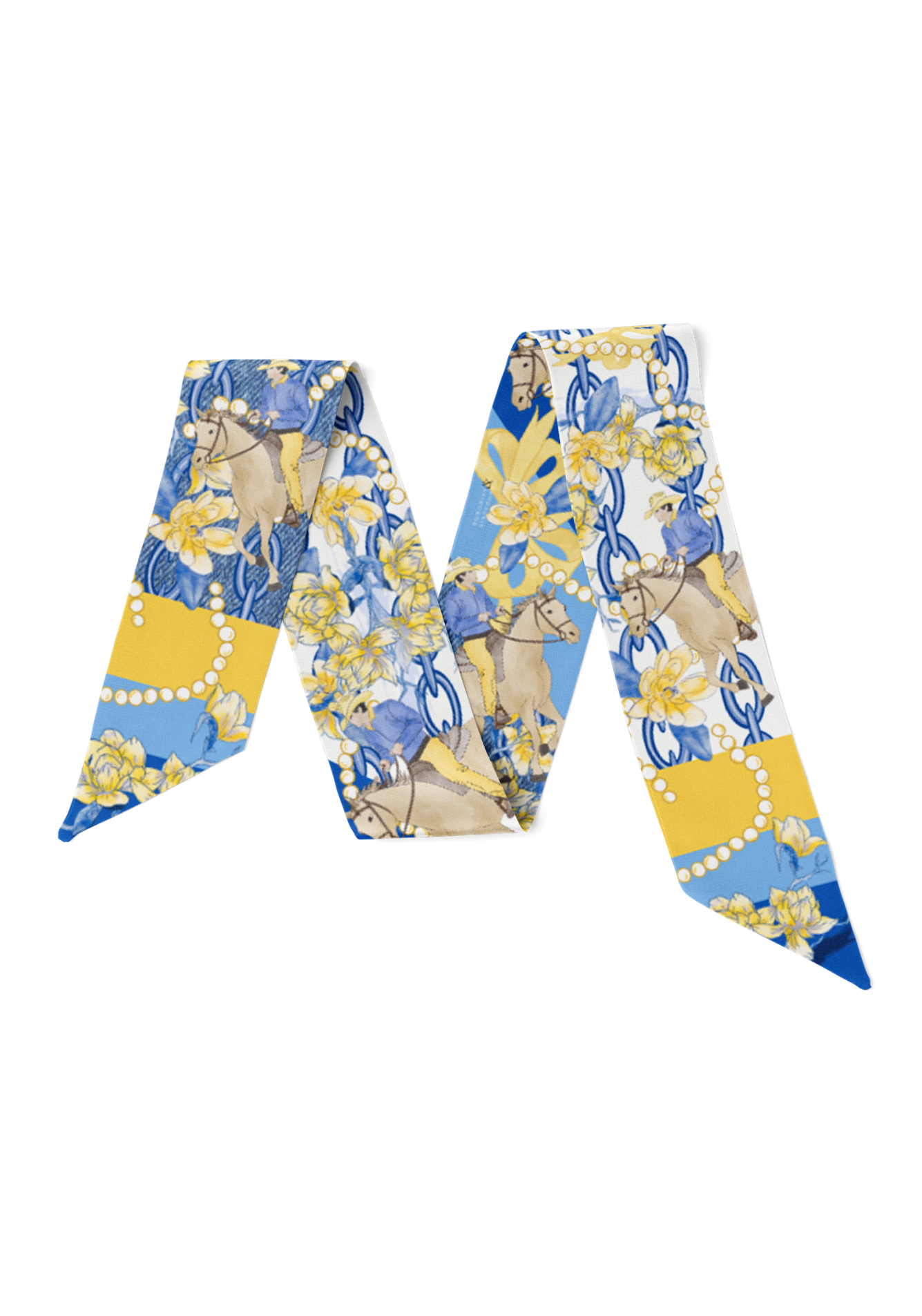 Yellow & Blue Heirloom Scarflette™