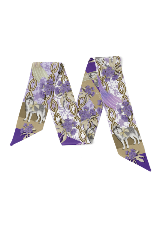 Metallic & Purple Heirloom Scarflette™