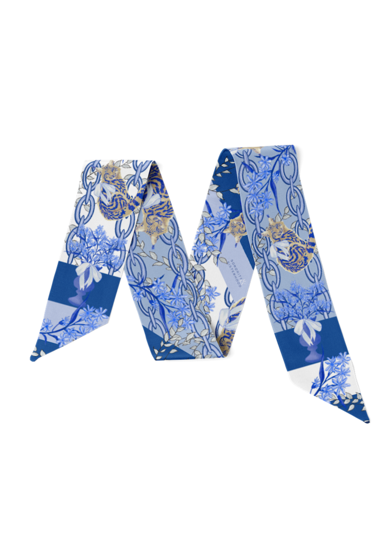 Sapphire & White Heirloom Scarflette™