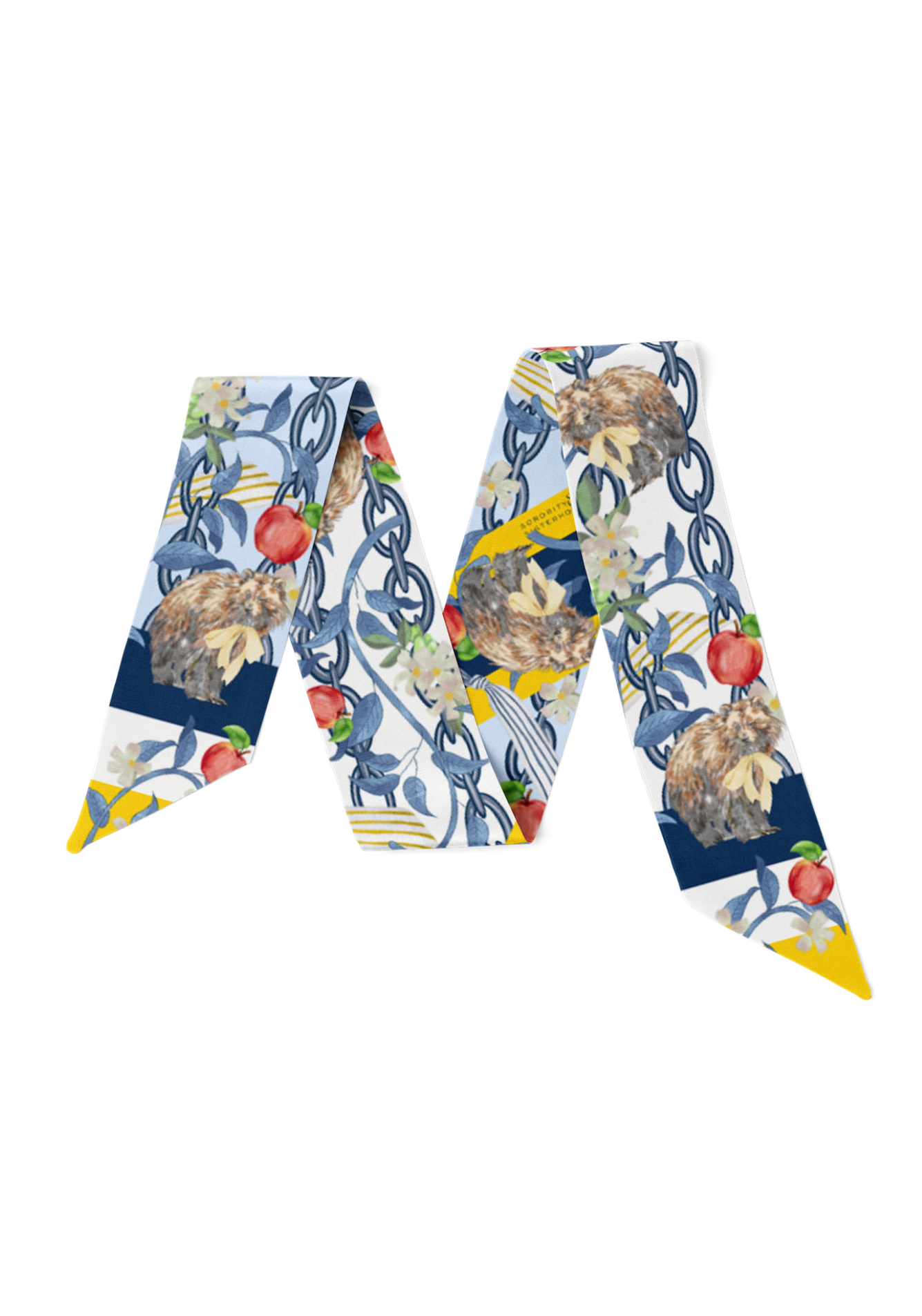 Dark Blue & Yellow Heirloom Scarflette™