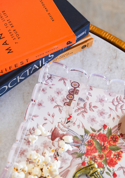 American Pioneer Acrylic Scalloped Tray