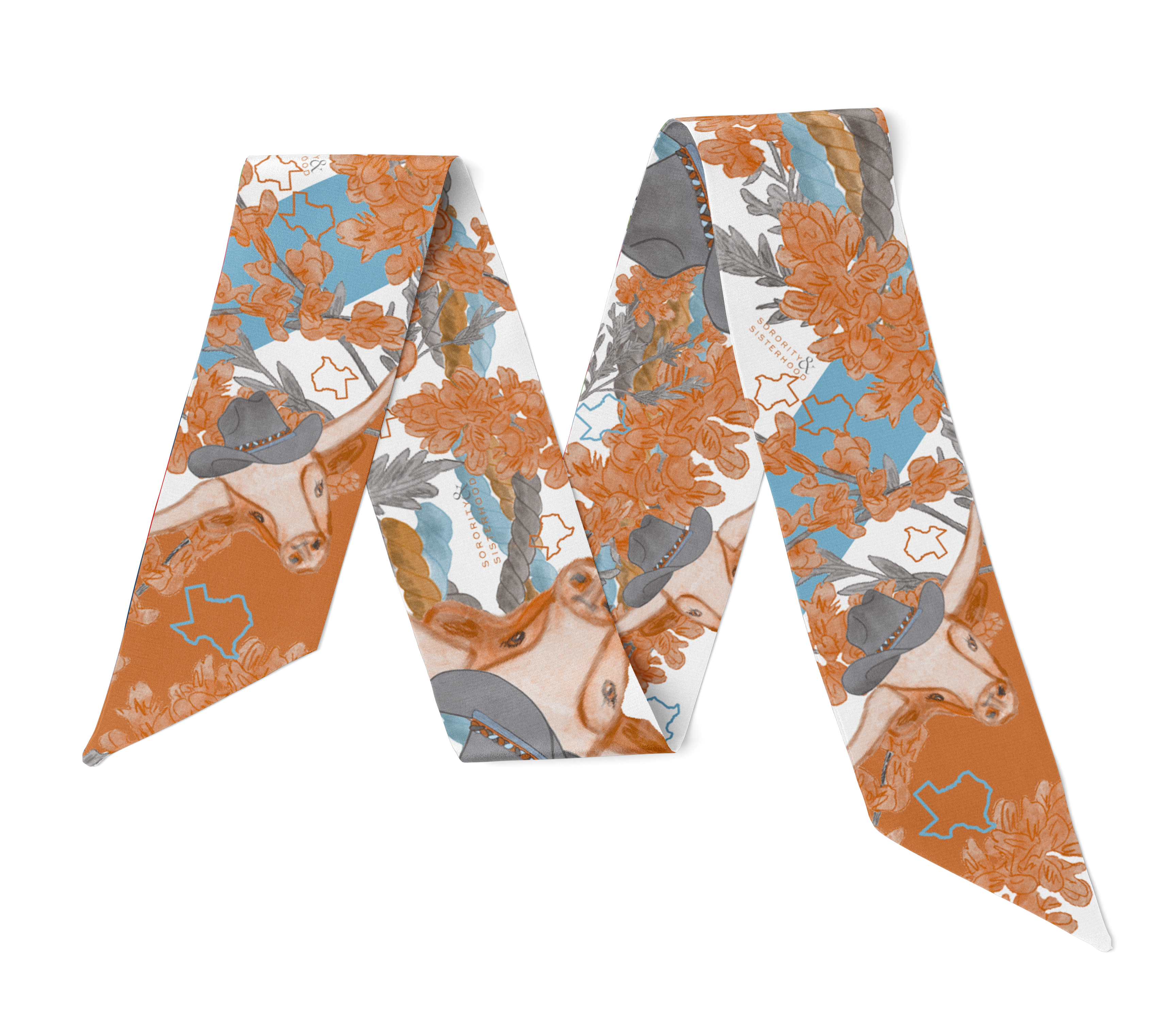 Rust & White Heirloom Scarflette™