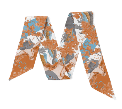 Orange & White Heirloom Scarflette™