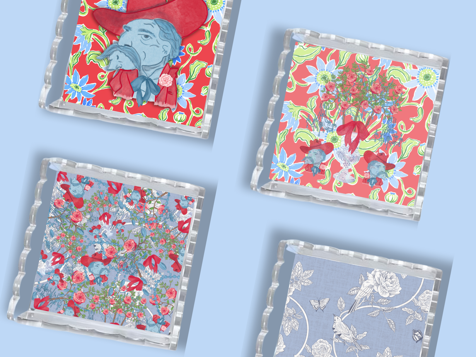 Legacy Acrylic Scalloped Tray