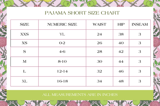 Maroon & Gold Heirloom Pajama Shorts Set