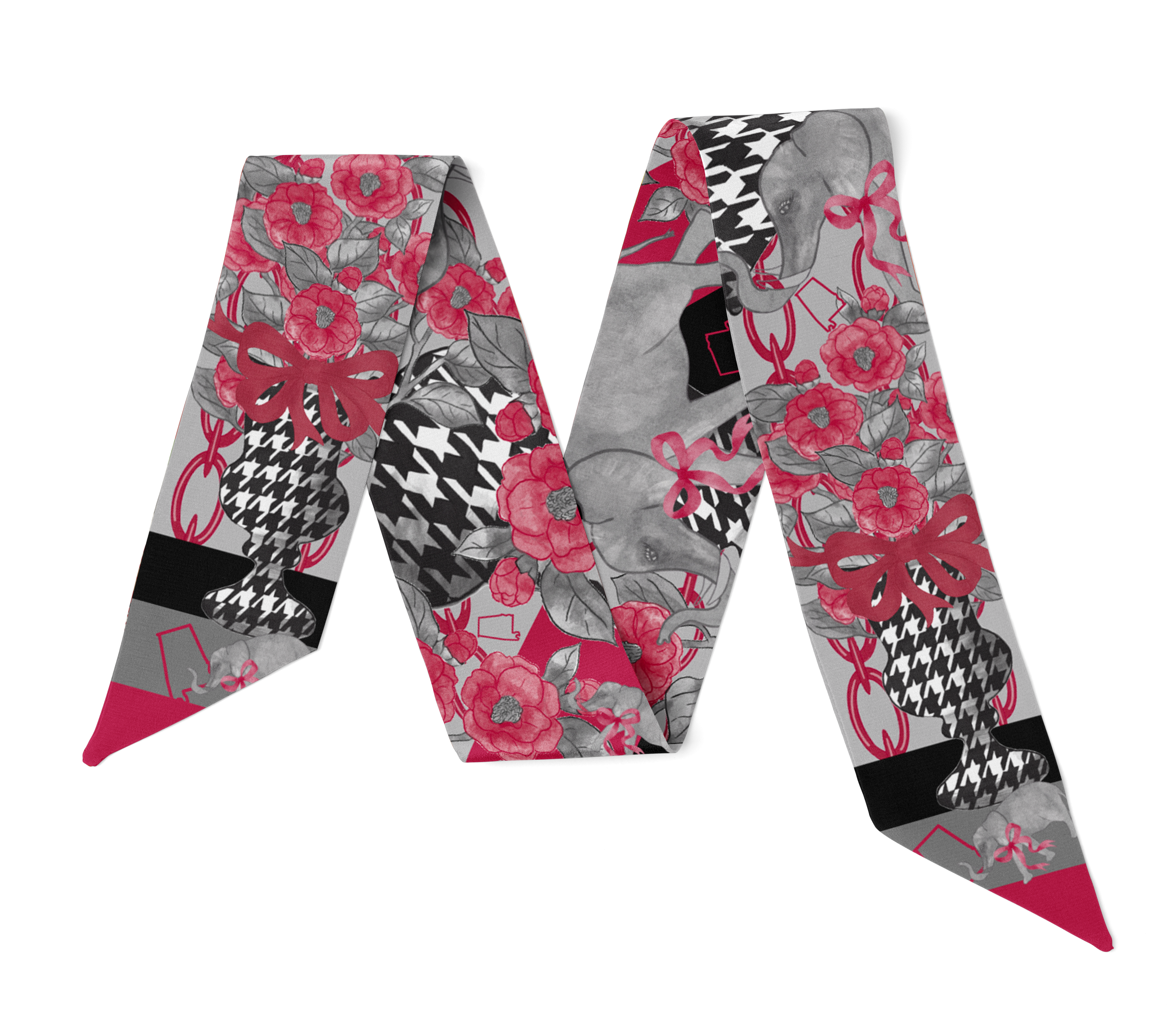 Crimson & White Heirloom Scarflette™