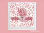 Cardinal & White Acrylic Scalloped Tray