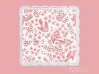 Cardinal & White Acrylic Scalloped Tray