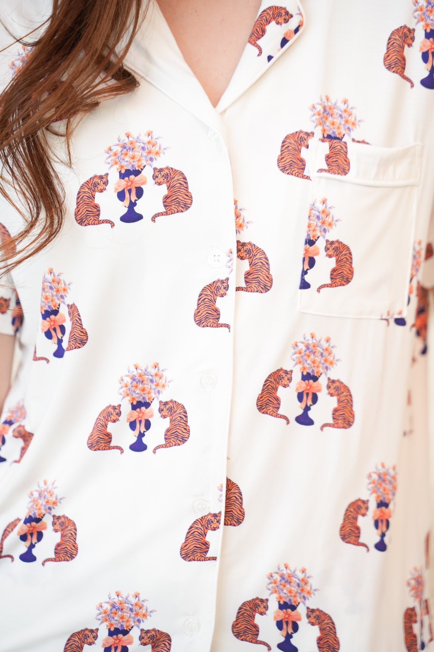 Gameday Heirloom Pajama Shorts Set - Auburn