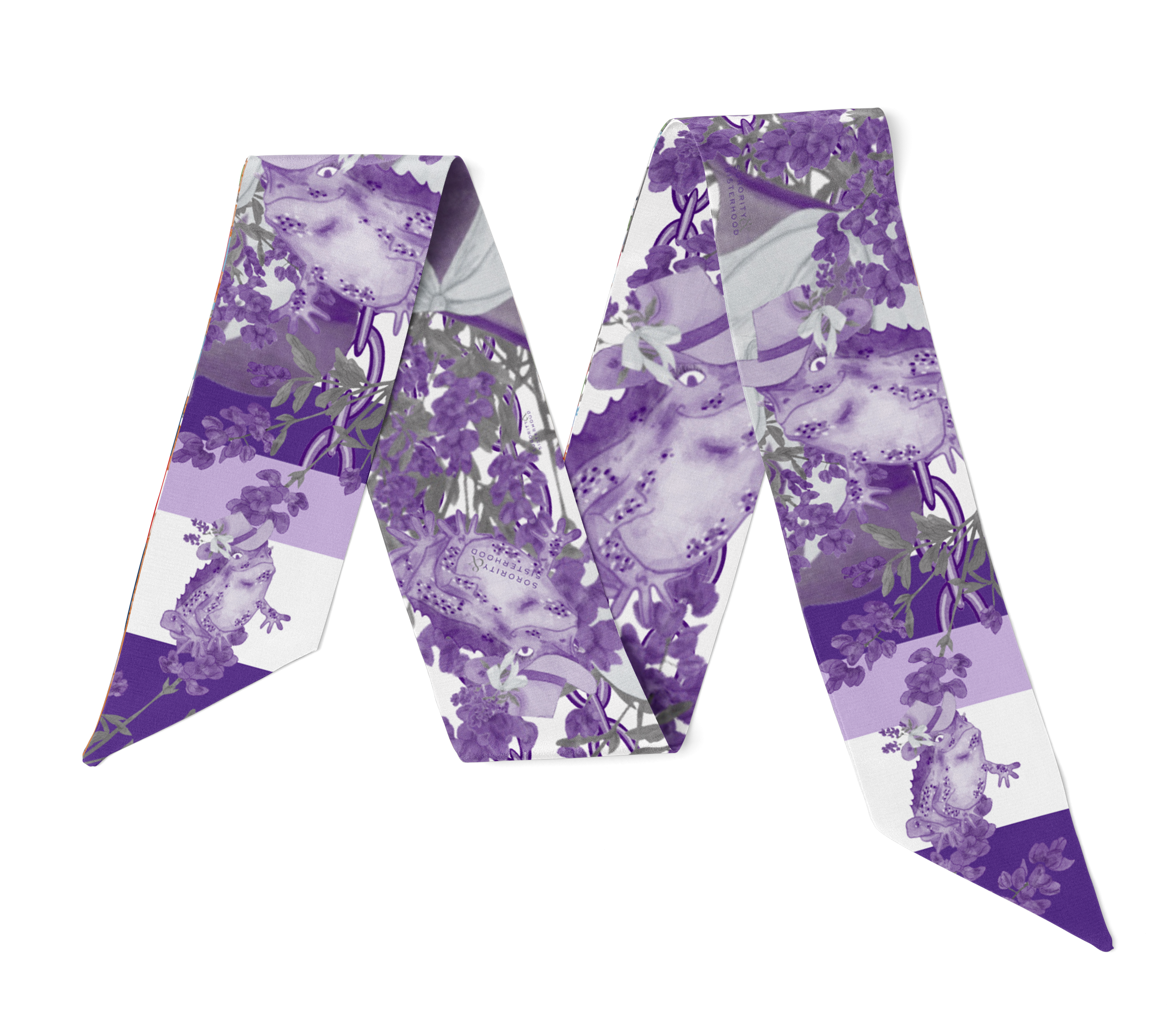 Purple & White Heirloom Scarflette™