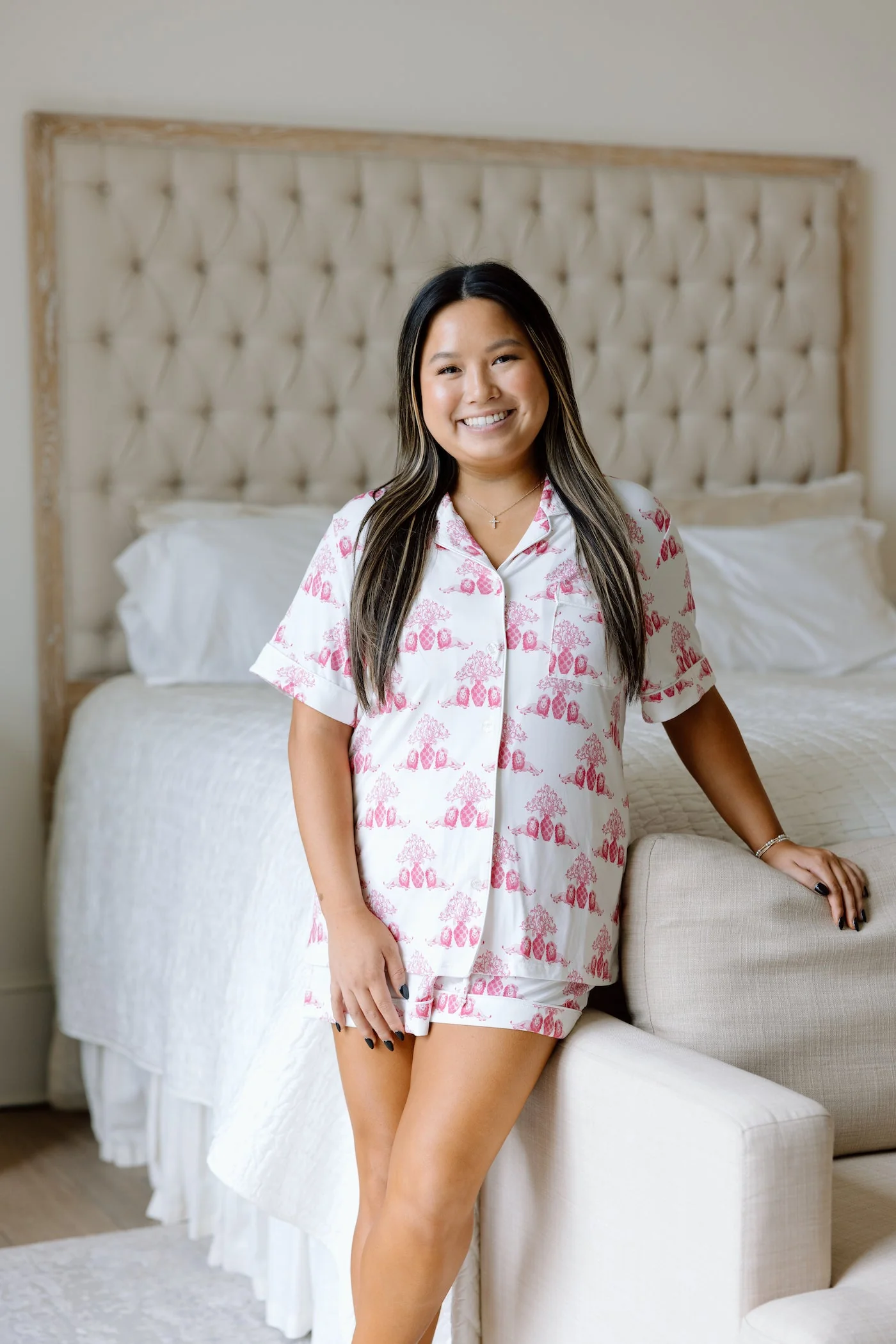 Phi Mu Pajama Shorts Set