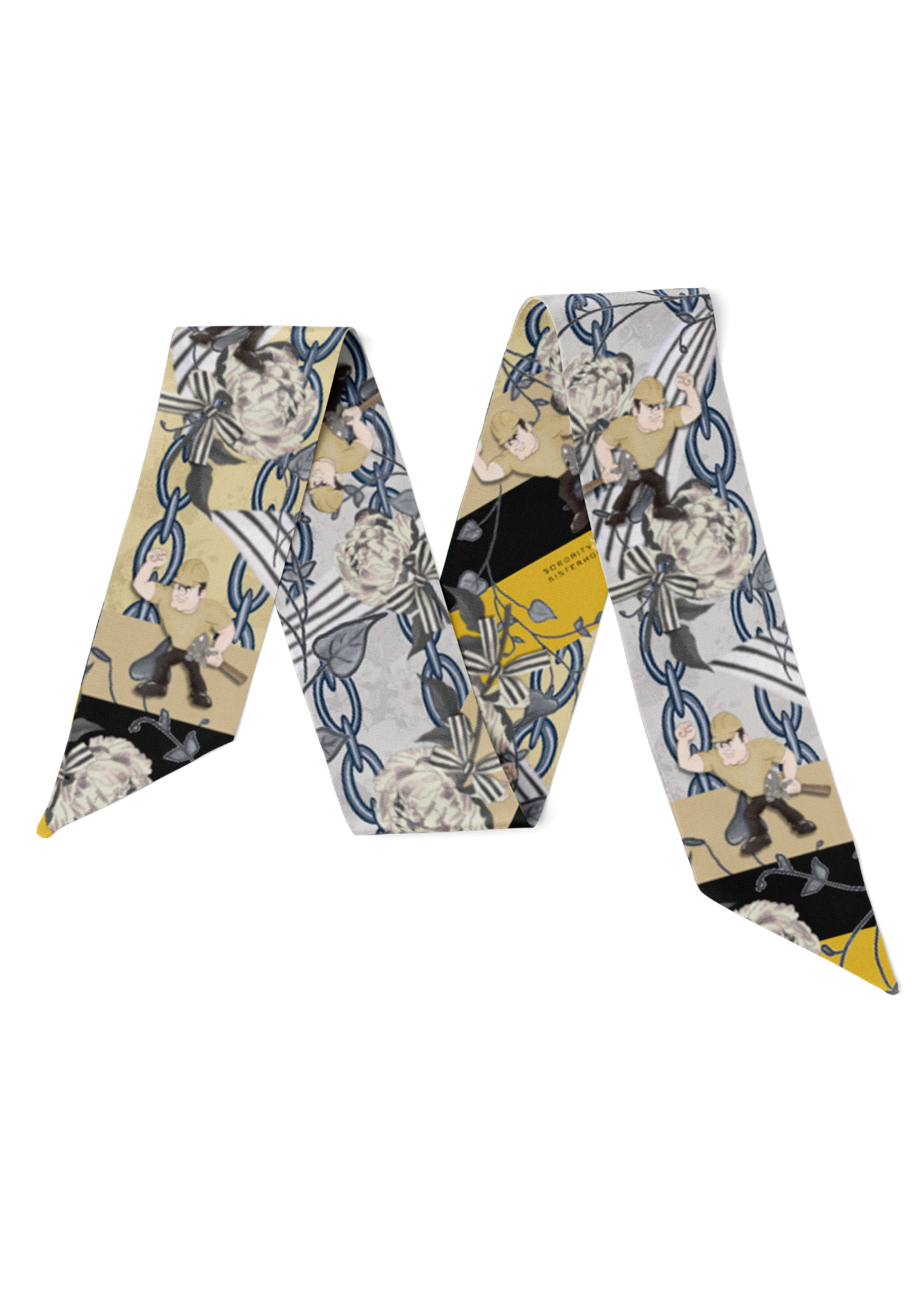 Beige & Black Heirloom Scarflette™