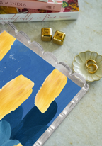 Delta Delta Delta Acrylic Scalloped Tray